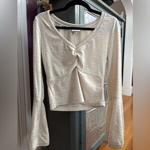 Elegant Cream Women Top